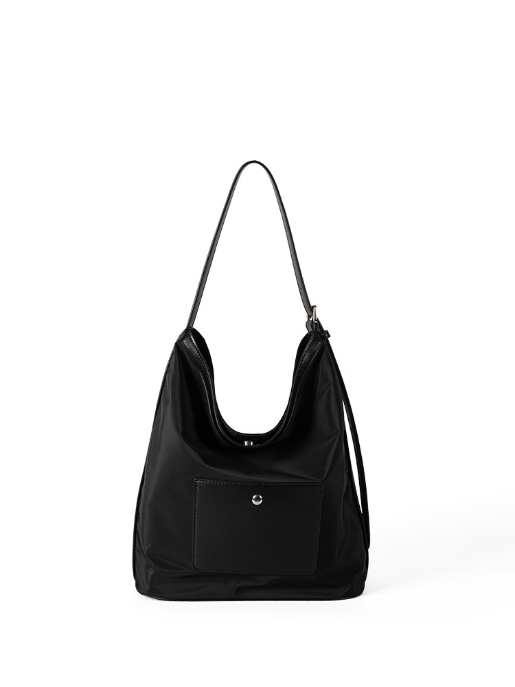 2025 New Trendy High-End Nylon Underarm Bag Korean-Style Niche Lightweight Color-Blocking Single-Shoulder Handbag