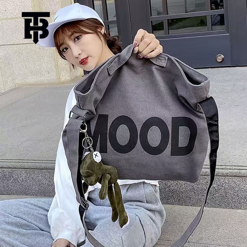 TB BHULAMTE Designer Bag 2025 New Women's Luxury Bag Bag Men's Crossbody Bag Large Capacity Canvas Bag For Class Female Student Korean Style
