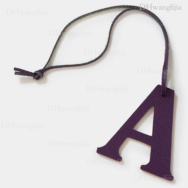 DH Luggage Accessories Live Broadcast Special English Uppercase Letter A Leather Accessories Windbox Bag Key Car Pendant