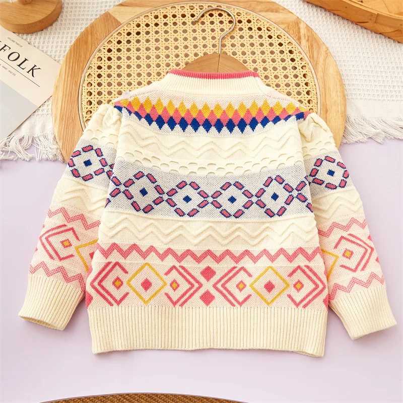 Childrens Outfit Skirt New Autumn Winter Girls Stylish Festive Baby New Year Outfit Knitted Sweater Skirt TwoPiece Set Trendy L2509268OZO