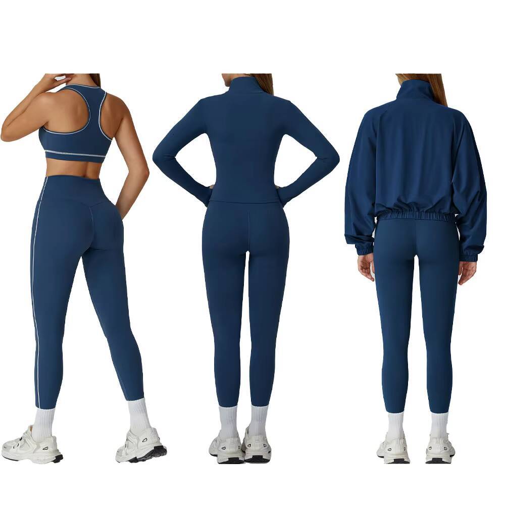 Custom Bra Fitness Yoga Sets Women Custom Leggings for Women Square Neck Color Stitching Racerback High Waist Tummy Control