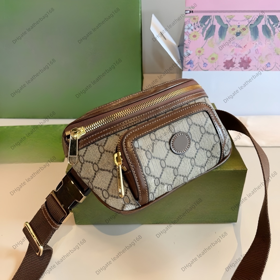 10a designer waist bags Womens luxury sports handbags and wallets Straight 2025 New Mens Black Warrior and Chest Waist Leather Crossbody purses Fashion Shoulder Bag