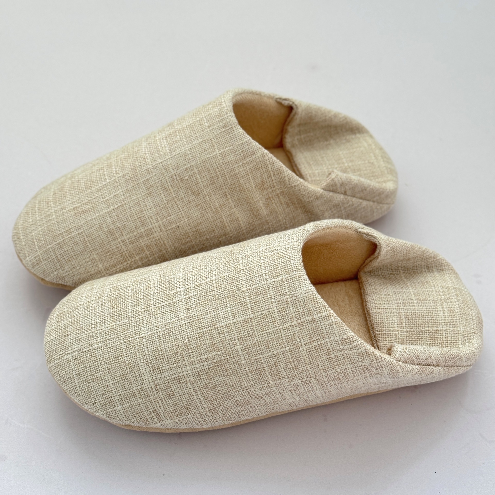 Women's Bag Heel Postpartum Shoes Solid Color Cotton Linen Thin Soft Sole Home Suede Wooden Floor Carpet Slippers ddmymarket