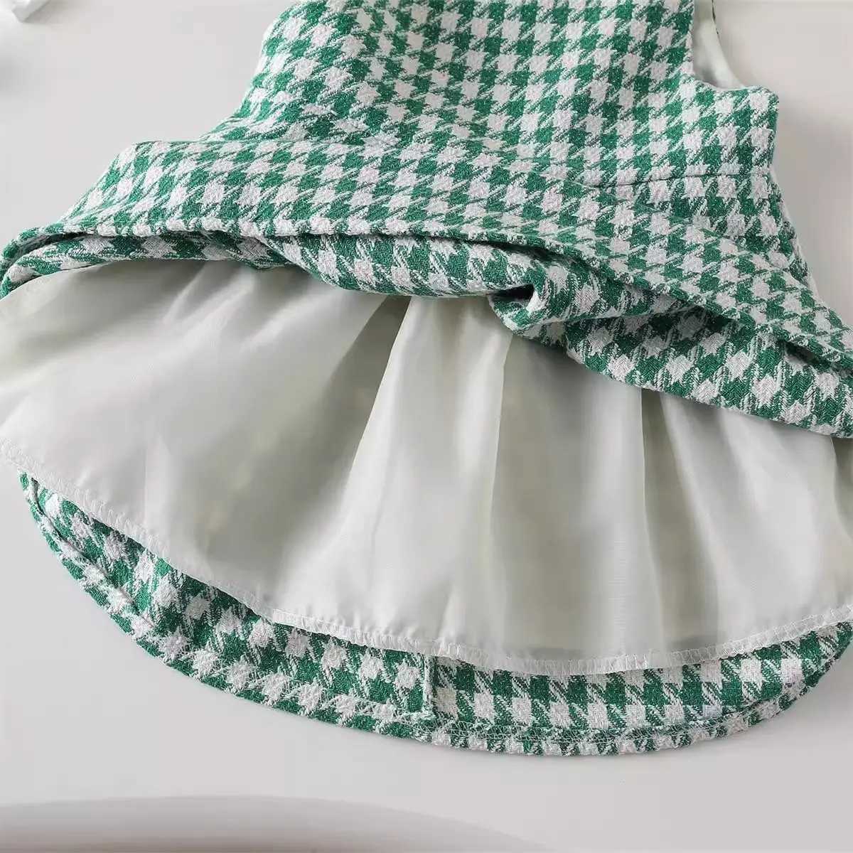 2025 Spring New Korean Edition Girls Fragrance clothing Set Spring and Autumn winter Baby Fashion Lace Childrens Set L250926664Q