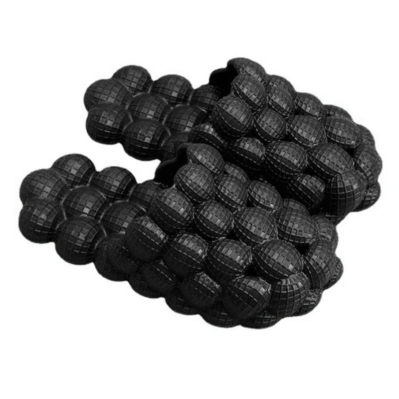 Women Foot Massage Sandals Couple Summer Home Indoor Bathroom Non Slip Slippers Bubble Sandals Unisex Soft Sole Thermo-Changing Spa Footwear Ideal