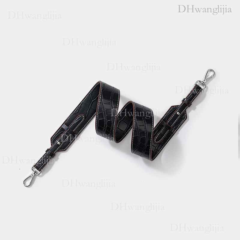 DH Luggage Accessories Trendy Crocodile Pattern Wide Universal Adjustable Length Single Shoulder Crossbody Bag Replacement Strap