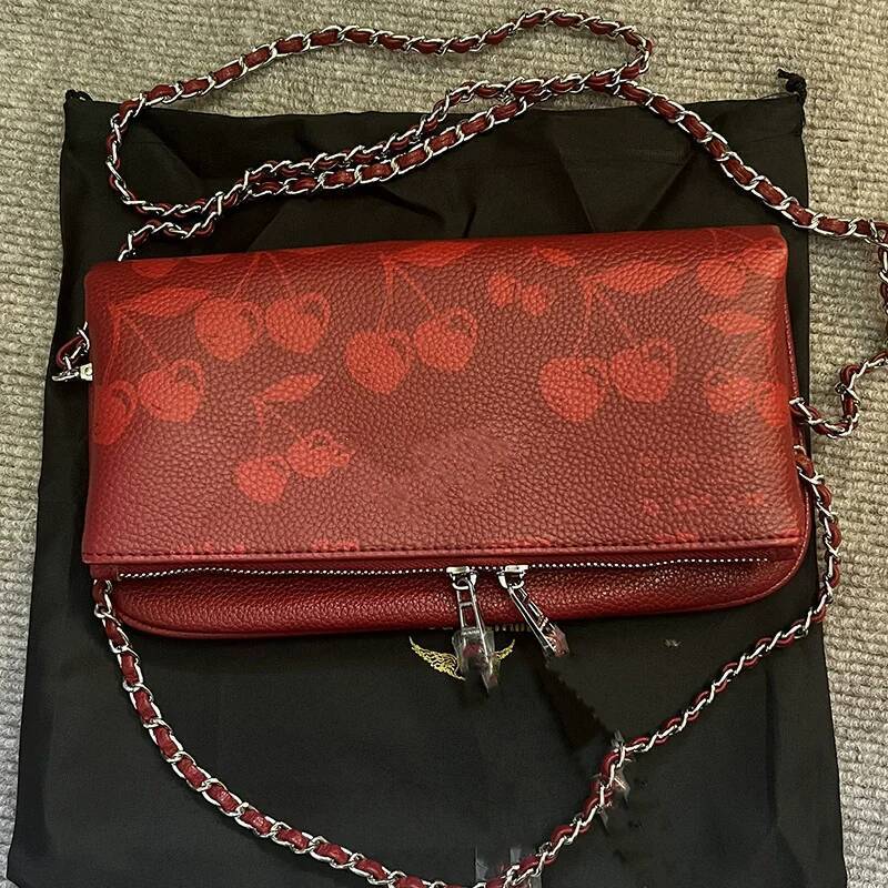 New Graffiti Illustration Printed Classic Fashion Versatile Chain Flip Back Shoulder Wings Women's Bag ita bag high-quality