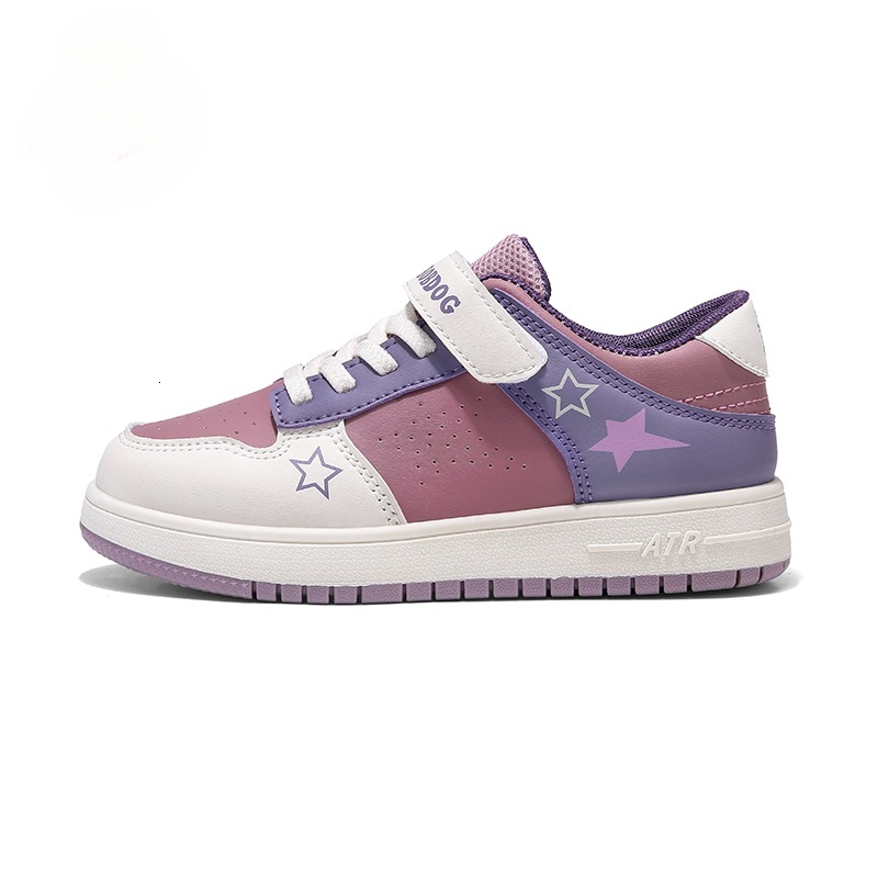 Women's new sports shoes autumn and winter new leather children's shoes low top fashionable casual trend sports shoes