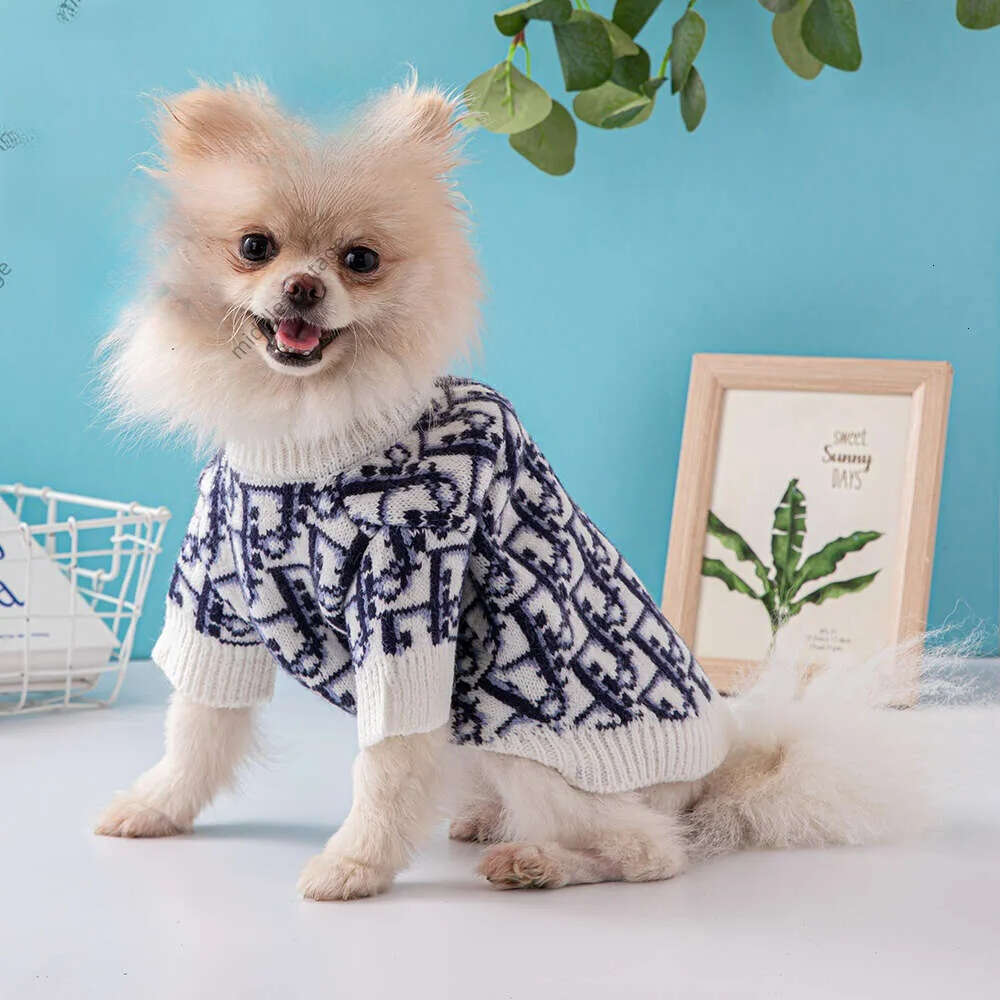 2025 new 20styles New Autumn And Winter Cardigan Pet Sweater High Weight Warm Chenery Dog Coat