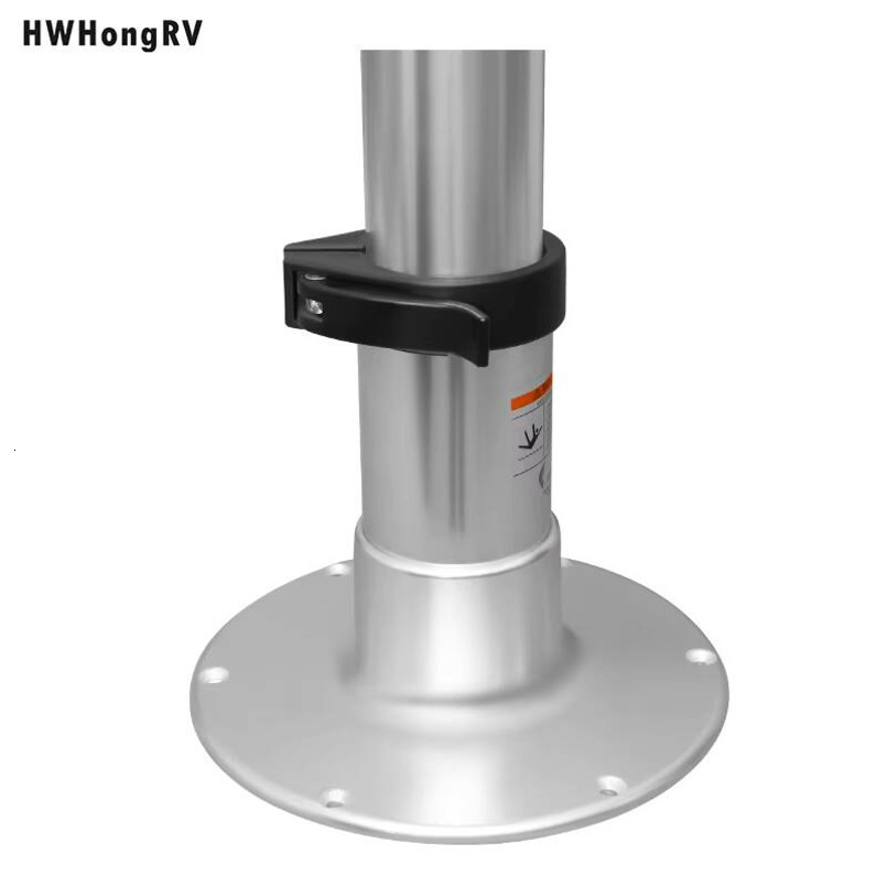 HWHongRV Pneumatic Adjustable Table Seat Bracket, Suitable for RV Caravan Yacht Family 3-Level Height Adjustment