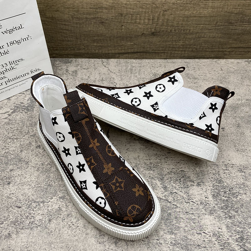 free shipping designer shoes Autumn and Winter New Trendy Board Shoes Casual Sports Versatile High Top Shoes for Men black green white