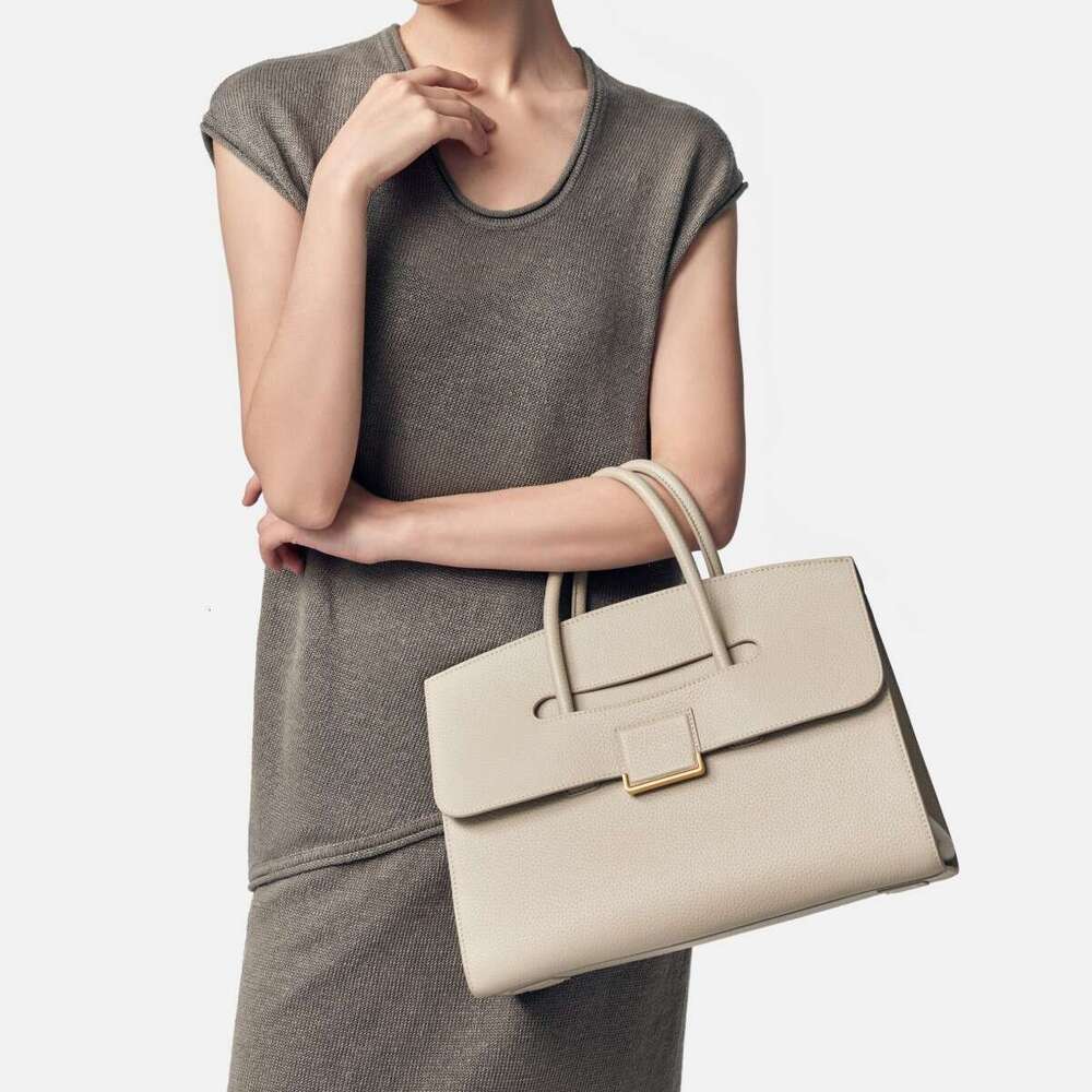 designer bag Luxury bag Collection Briefcase High-End Commuter Niche Tote Bag Top Layer Cowhide Women's Large Capacity Handbag