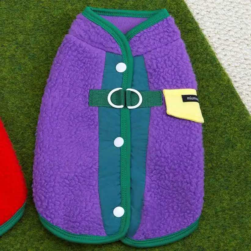 Buttonfastening Pet Clothing Teddy Winter Coat Bichon Frise Colourblock Waistcoat Maltese Sleeveless et X250928