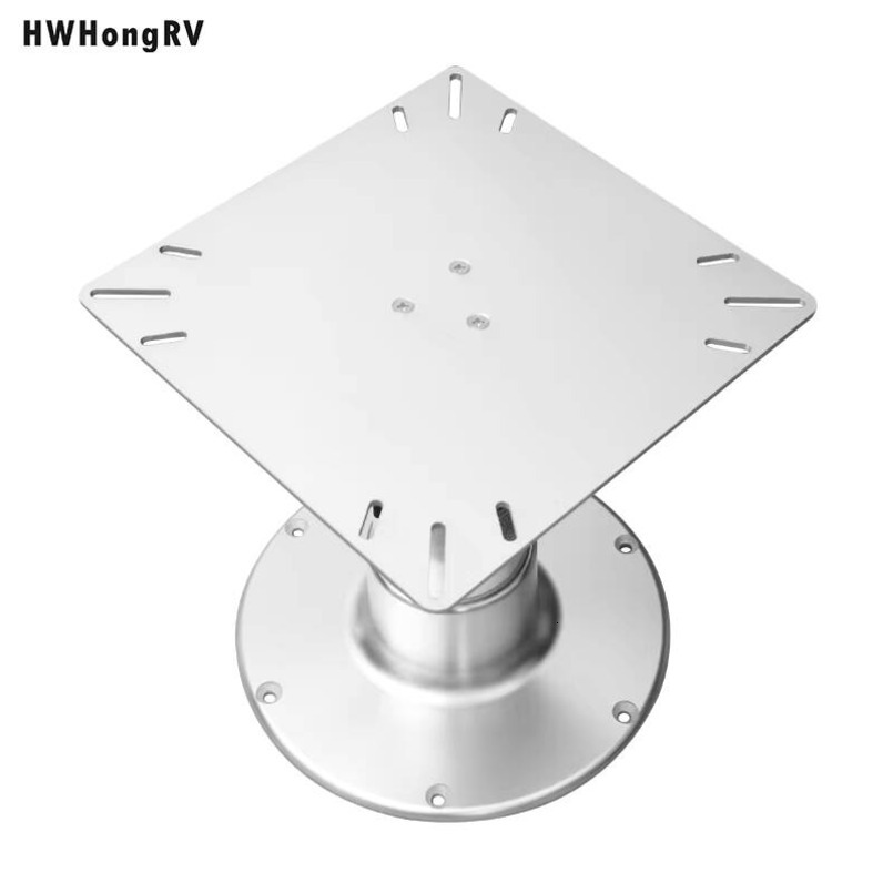 HWHongRV Pneumatic Adjustable Table Seat Bracket, Suitable for RV Caravan Yacht Family 3-Level Height Adjustment