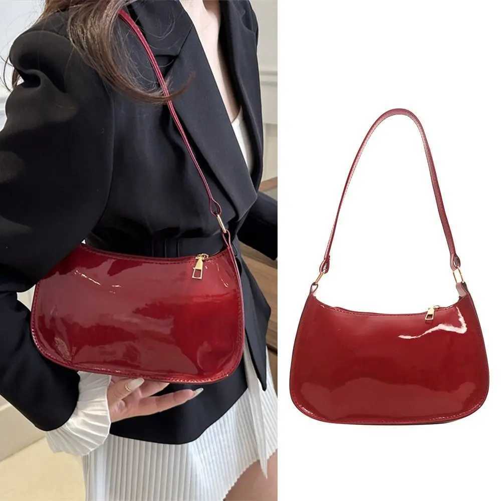 Casual New Design Womens Shoulder Bag Leather Sweet Solid Color Armpit Bag Gentle Luxury Small Handbag Women Z250928