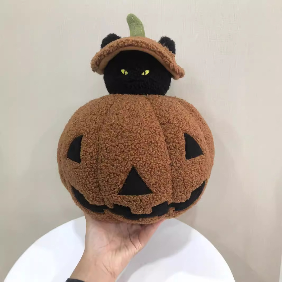 New Peek a Boo Cat Ghost Pillow Halloween 2024million Plush Toy 241014