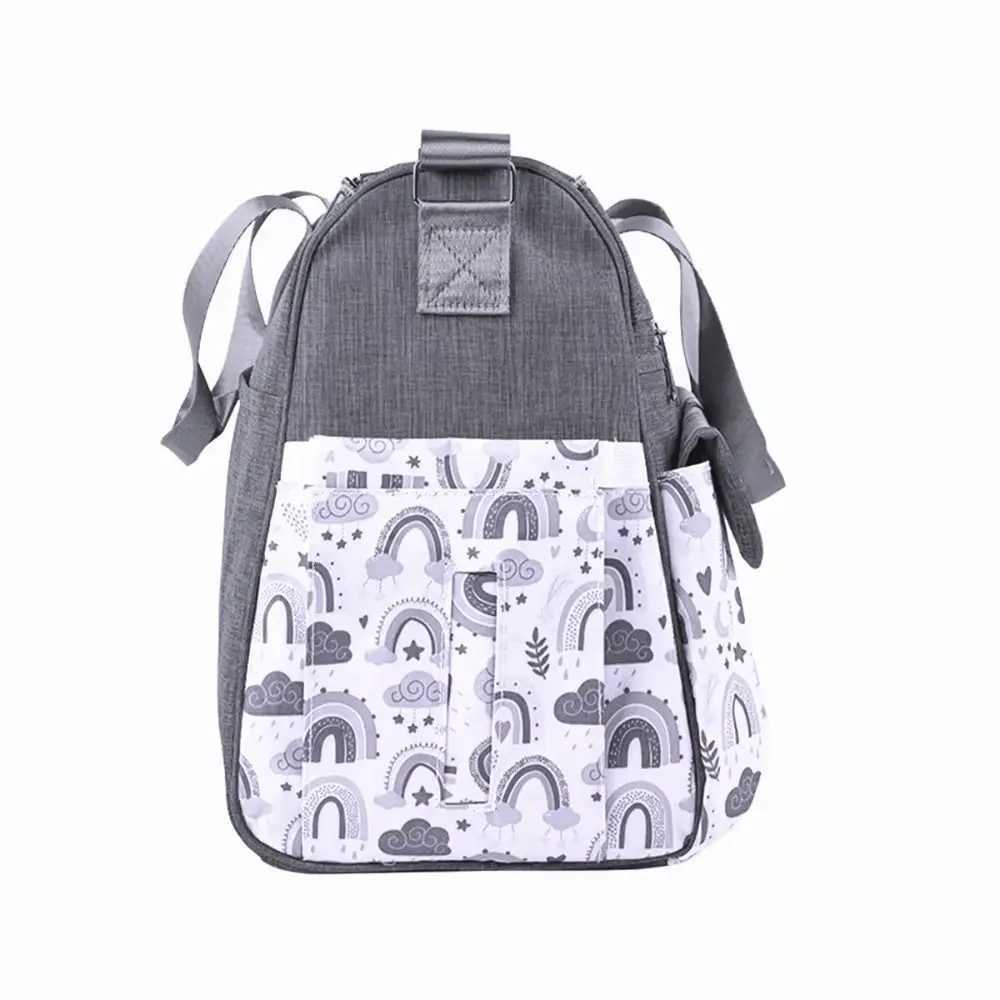 Durable Fashion Prints Single Shoulder Mommy Bag Large Capaci Multipocket Diaper Bag Lightweight Portable Materni BagXJ250928