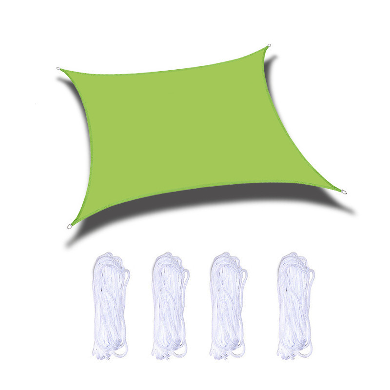 Dwe74 Beige Sun Shade Sail Rectangle Square Triangle Canopy Awning Cloth UV Block Heavy Duty Commercial Graden Outdoor Patio Tarp 250521