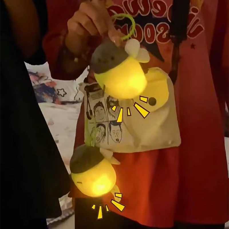 Cartoon Cute Luminous Firefly Plush Toys Cute Pendent Girl Heart Home Decor Christmas Beauty Delicacy Bag Keychain Birthday GiftXJ250928