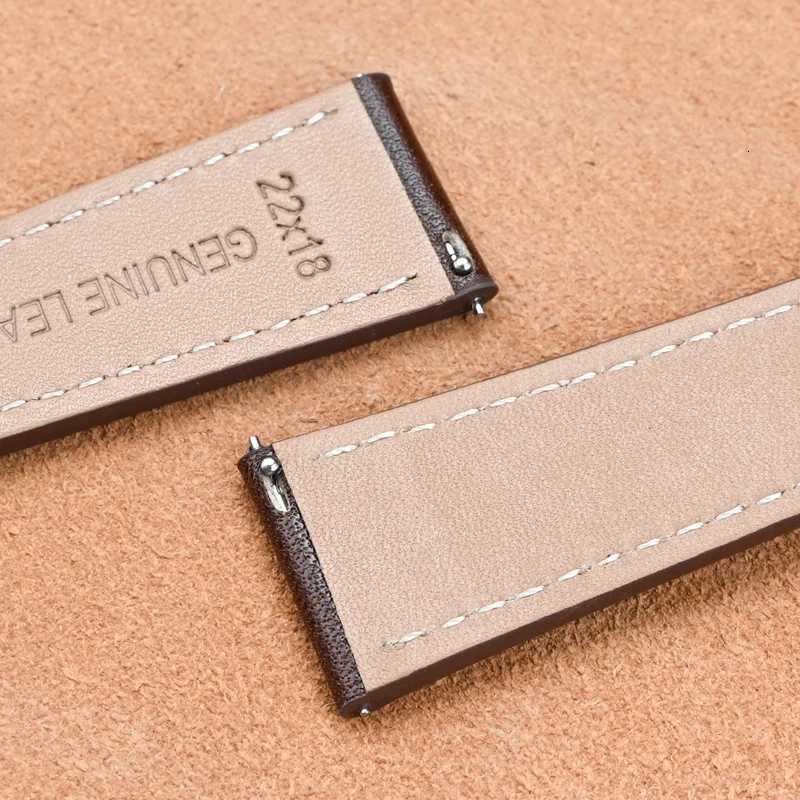 17mm 18mm 19mm 20mm 21mm 22mm Genuine Leather Watch Strap Band Universal Watchband Retro Bracelet Quick Release Bar Wristband W250928