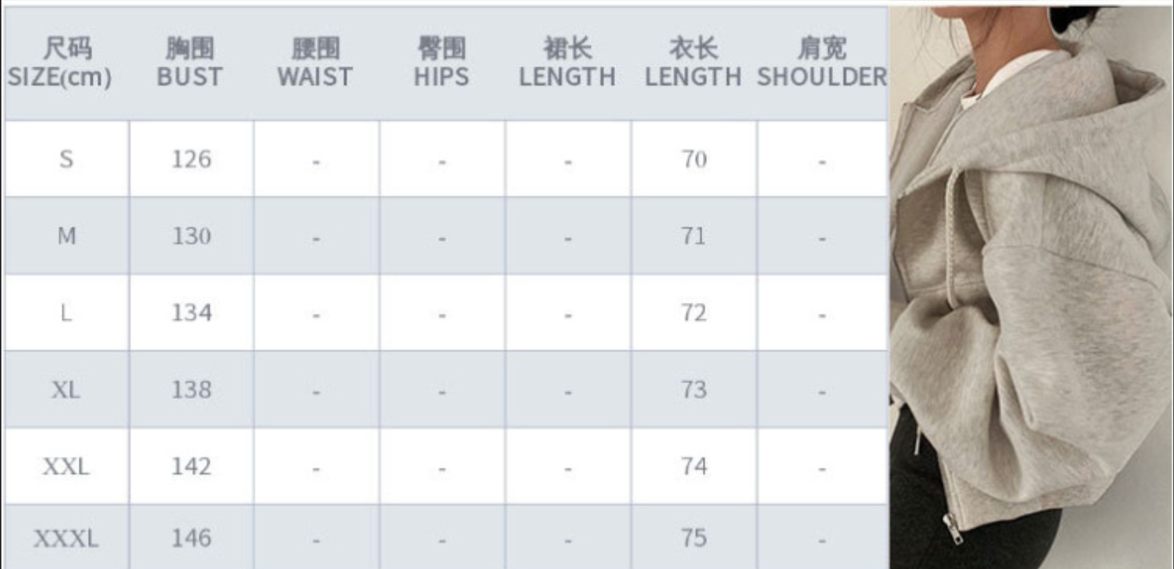 Women's Hoodies Casual Hood Sweatshirt Women Zip Up Solid Harajuku Long Sleeve Shirt Oversized Crop Tops Female Loose Jackets Coat