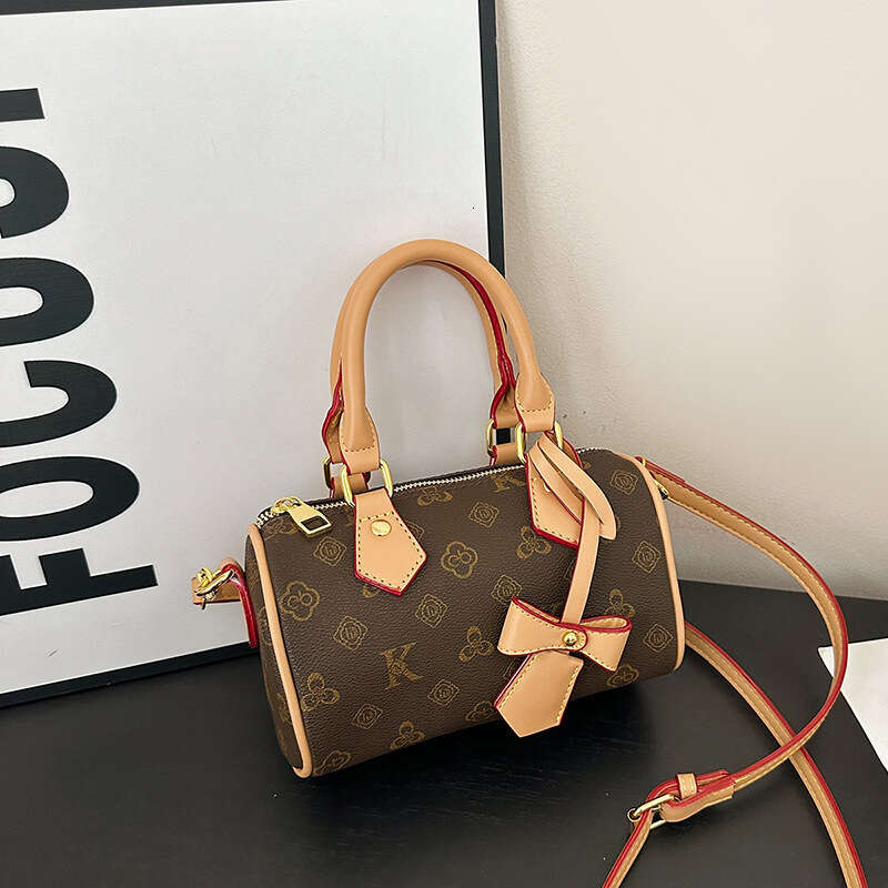 Designer Bags Fashion Luxury Bags for Women Pillow 2025 New Pattern Printed Cylinder Bag Shoulder Crossbody Bag for Women