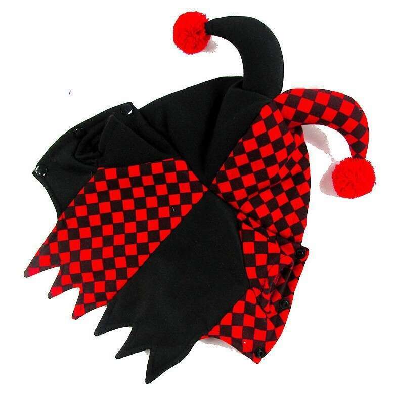 Clothes Clown Transformation Costume Pet Halloween Coat with Hat Party Outfit