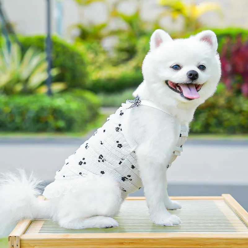 Lace Suspenders Puppy Summer Dress Dog Luxury Clothing Pet Dog Clothes for Small Dogs Chihuahua Bichon Apparels Cat Dog Skirts X250928