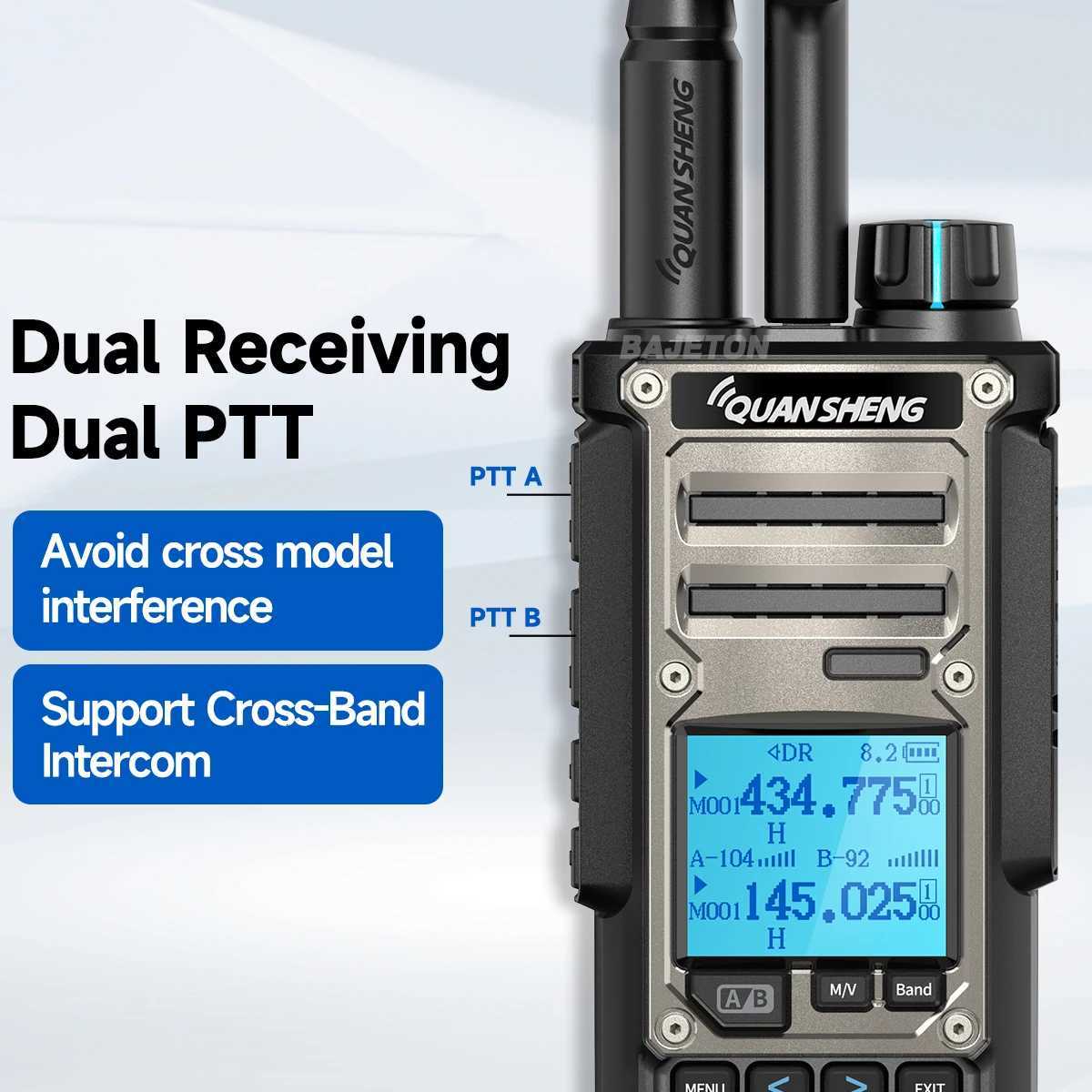 Quansheng TK11 8 Walkie Talkie 10W Dual Receiving PTT 27MHz CB Radio CW LSB LW MW SW TypeC Charger NOAA for UVK5 8 TK11 5XJ250928