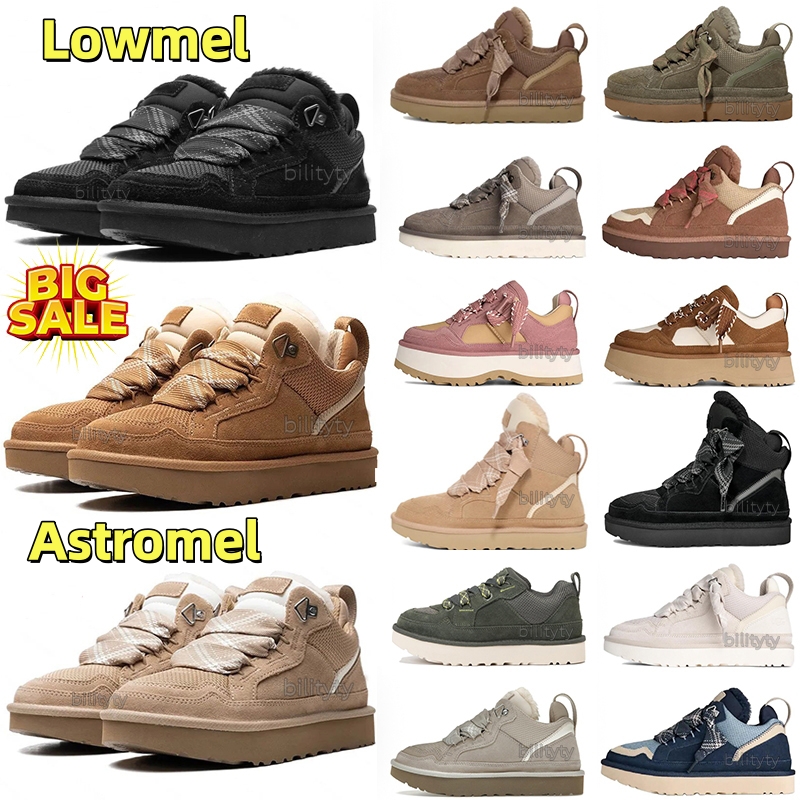 Newest Designer Lowmel boots Sand Chestnut Black Green Trainer platform Fur Snow boot woman ankle booties sheepskin Suede Leather women winter casual shoes boot