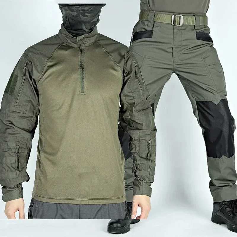 Tactical Frog Suit Men Airsoft Clothes Hunting Paintball Military Sets Assault Shirts Special Forces Outdoor Uniform Pants W250928