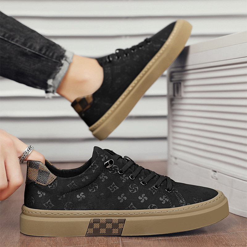 Fashion Classic Trend Print Sneakers New Style Men Casual Canvas shoes Street Style Cool Versatile Sizes 39-44 Free Shipping Hot Sale