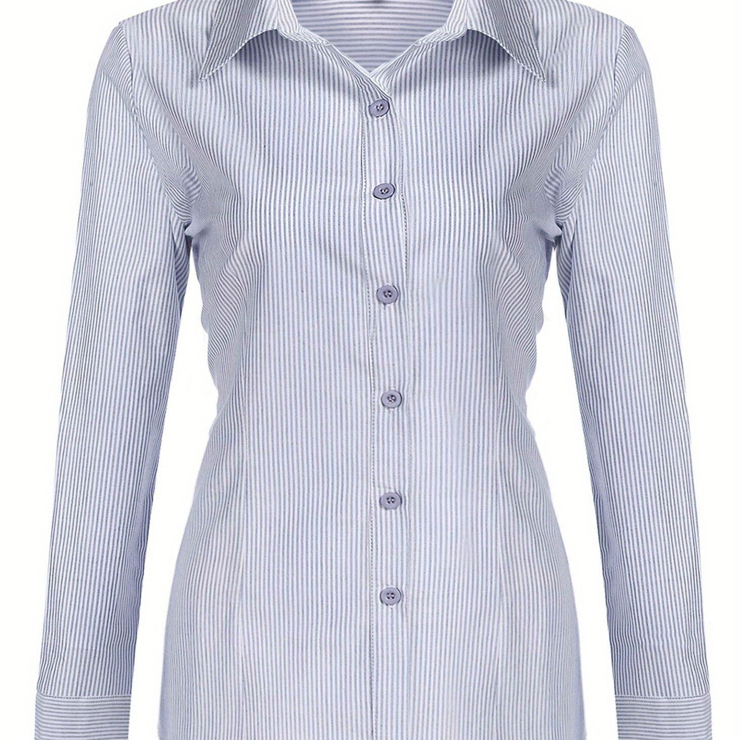 K2264 French minimalist style women's silk textured shirt, slim fit basic style, high-end business women's clothing