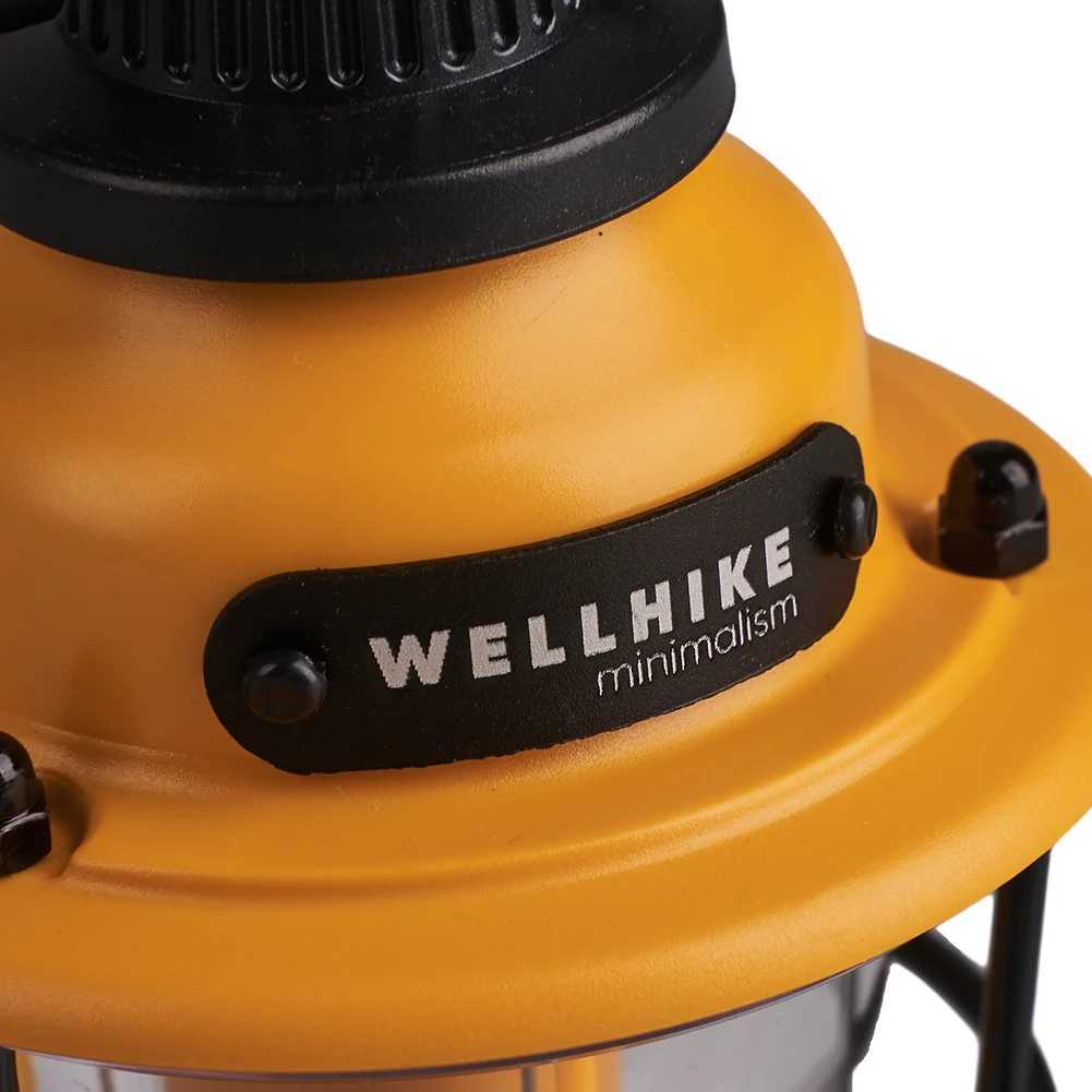 Wellhike Outdoor Vintage Camping Lights Extra Long Life Lighting Tent Lights Multifunction Emergency Lights Ambient Lights C250928