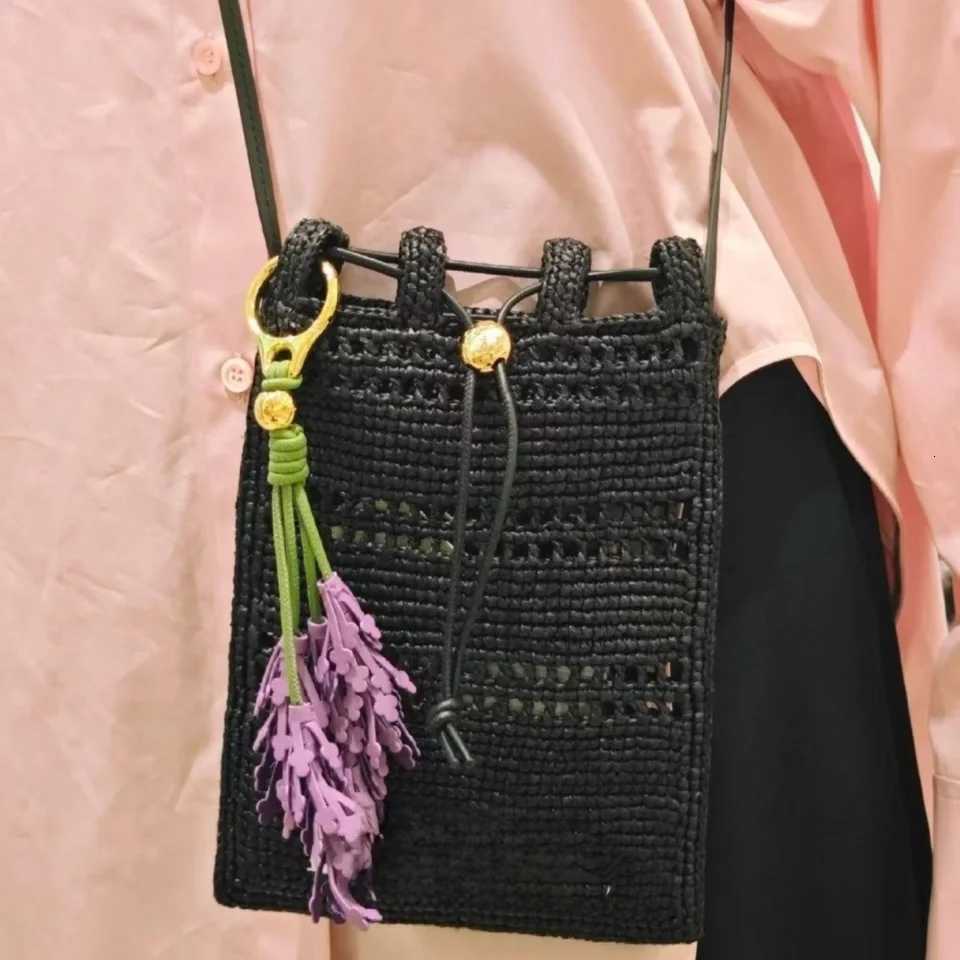 Luxury Luxury Lavender Leather Bag Charm Pumpkin Tomato Flower Keychain Couple Allmatch Bag Pendant Decoration Girls Gift Y250928as