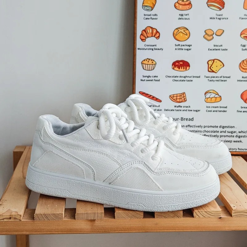 Shoes Students Increase Black Soft-soled Wear-resistant Shoes Men's Thick-Sole Comfortable Athletic Sneakers - Black Durable Canvas with Elastic 