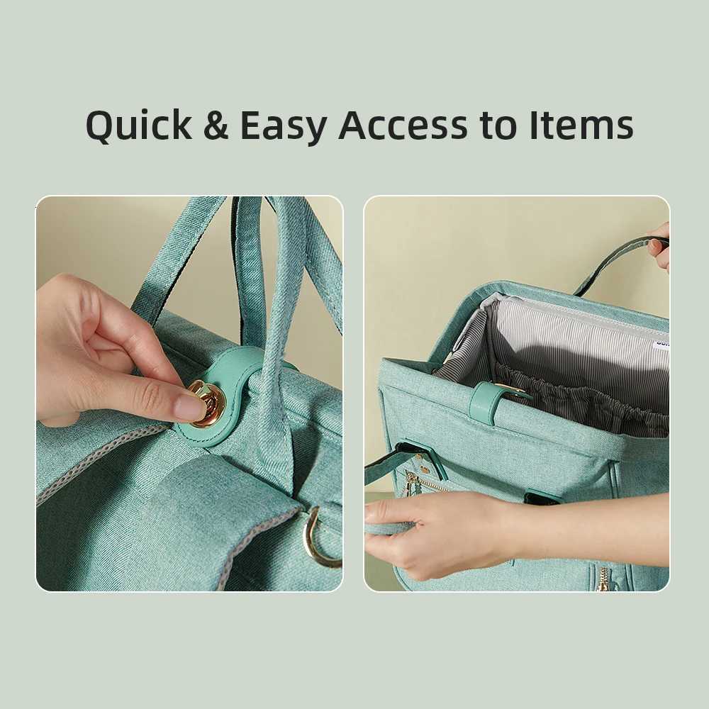 Sunveno Portable Diaper Bag Backpack Multifunction Travel Backpack Materni Baby Changing Bags Large CapaciXJ250928