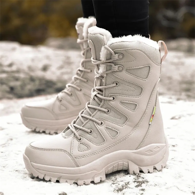 Moipheng Winter Boots Women Super Warm Plus Size 36- Mid-Calf Motorcycle Boots Warm Plush Platform Shoes Zapatos Para Mujer241226bj