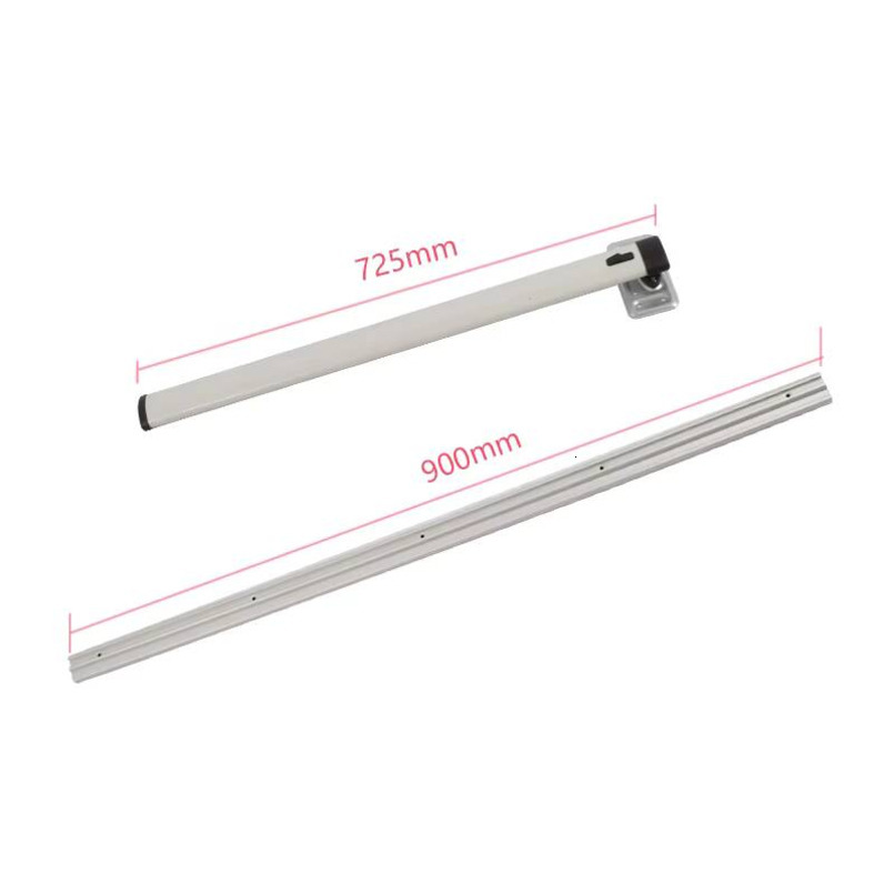 Multi-functional Camping Car Caravan Support Legs with Wall-mounted Sliders and Folding Table Bracket