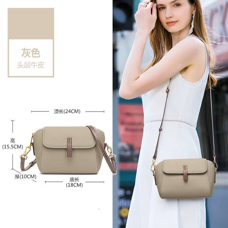 designer bag Luxury bag Cowhide Single Shoulder Small Square Genuine Leather for Women New Trend High-end Sense Ladies Large Capacity Crossbody Bag