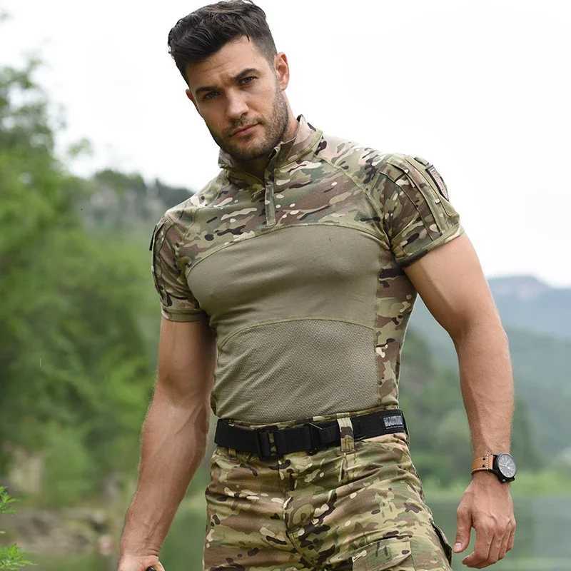 Tactical Shirts Camo Uniform Male Suits Outdoor Suit Hunting Clothes Men Clothing ShirtCargo Pants Knee Pad Breathable W250928
