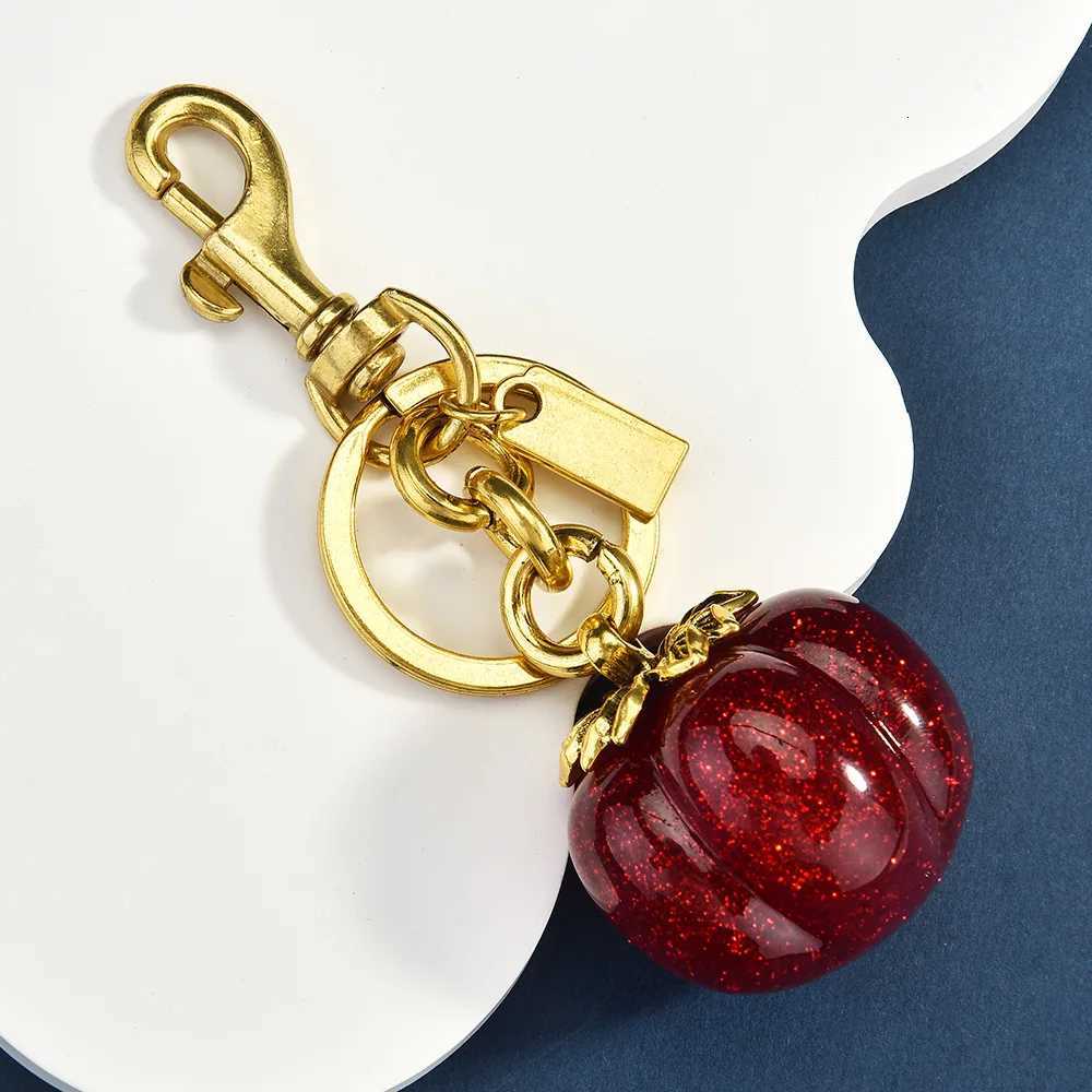 Luxury Simple and Luxurious Persimmon Keychain Bag Pendant Everything Goes Smoothly Small Gifts and Accessories Y250929as