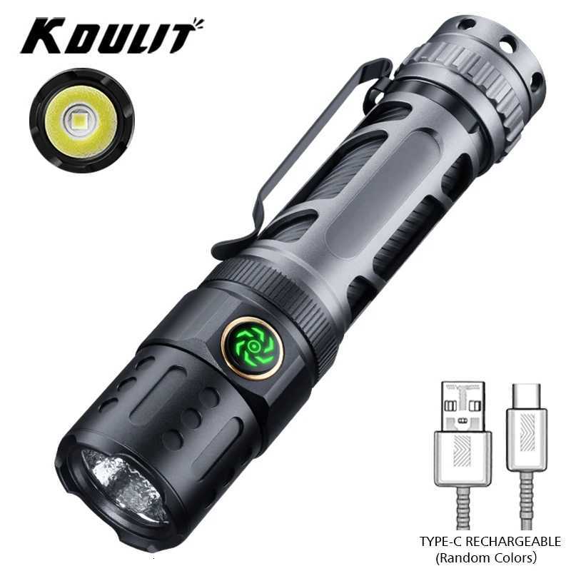 High Power Led Flashlight Aluminum Alloy Rechargeable Tactical Flashlights Tiki Flash Outdoor Fishing Camping Waterproof Lamp D250928