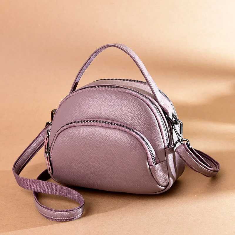 Fashion High Quality Genuine Leather Woman Messenger Bags Luxury Cowhide Handbags Womens Bags Designer Women Shoulder Tote bags Z250928