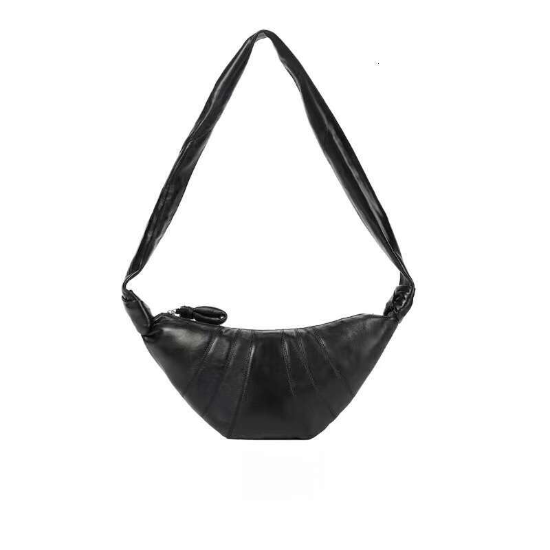 designer bag Luxury bag Genuine Leather Dumpling Niche High-end Crossbody Chest Waist Underarm Song Cow Horn Bag