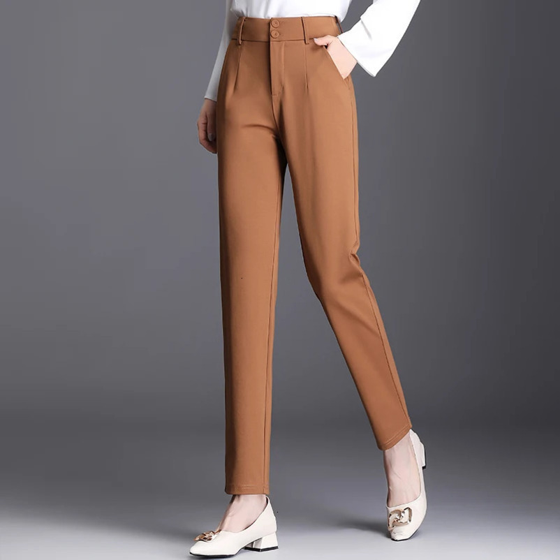 Fashion Casual Versatile Women Pant Solid Color Drop Feeling Womens Pencil Pants Autumn Office Lady Woman Trousers M5XL 250106