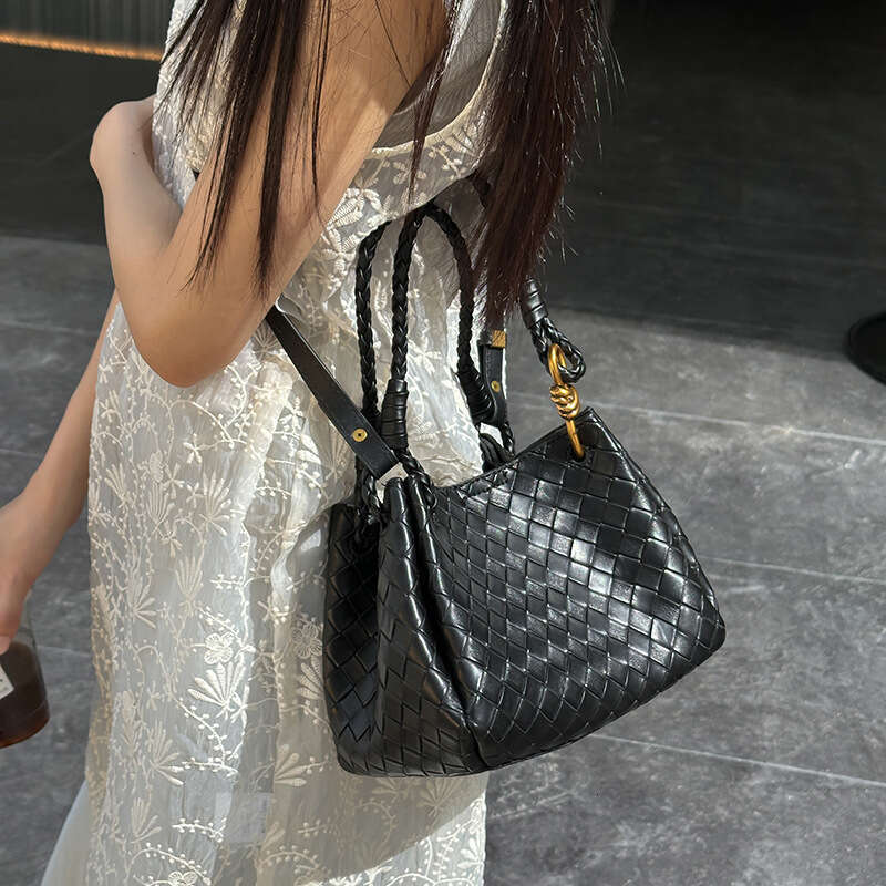 designer bag Luxury bag Woven Handheld Basket Bucket Parachute B Brand Same Style Women's Single Shoulder Crossbody Lucky Bag