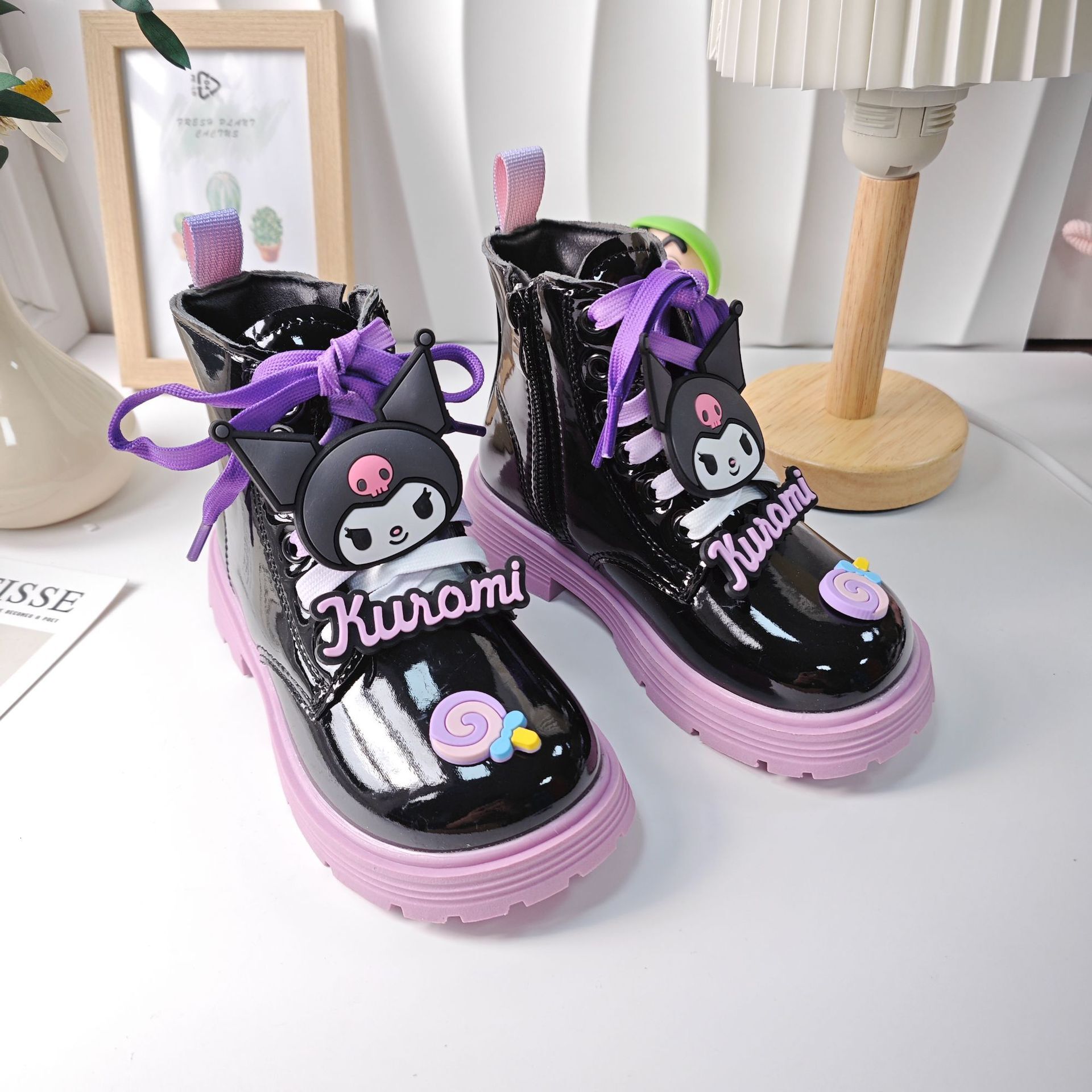 Autumn New Women's Casual Martin Boots Black Fashion Children's Short Boots Soft soled British Trendy Boots Designer Shoes