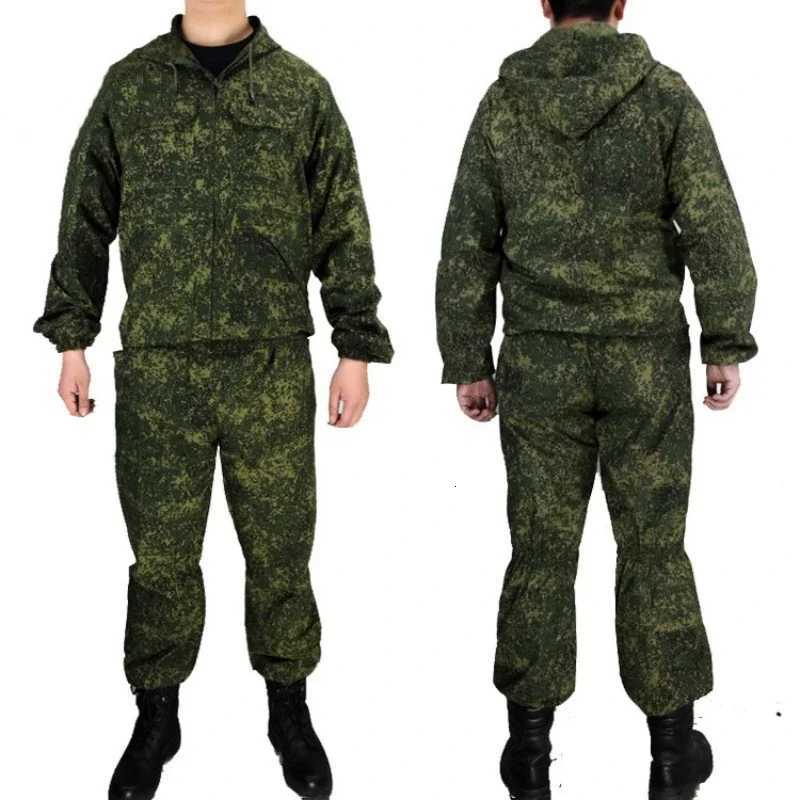 Russia Combat Uniform Tactical Set Camouflage Training Airsoft Paintball Field Ghillie Suits Outdoor Hiking Hunting Work Clothes W250928