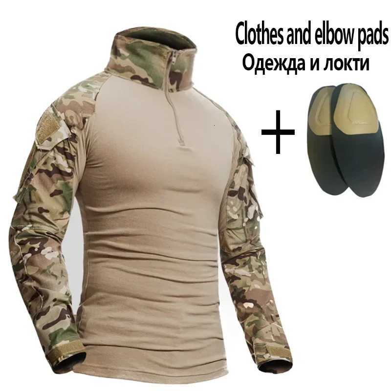 Softair Paintball Work Clothing Uniform Tactical Combat Camo Shirts Cargo Pants Knee Pads Hunting Clothes Wearresisting Set W250928